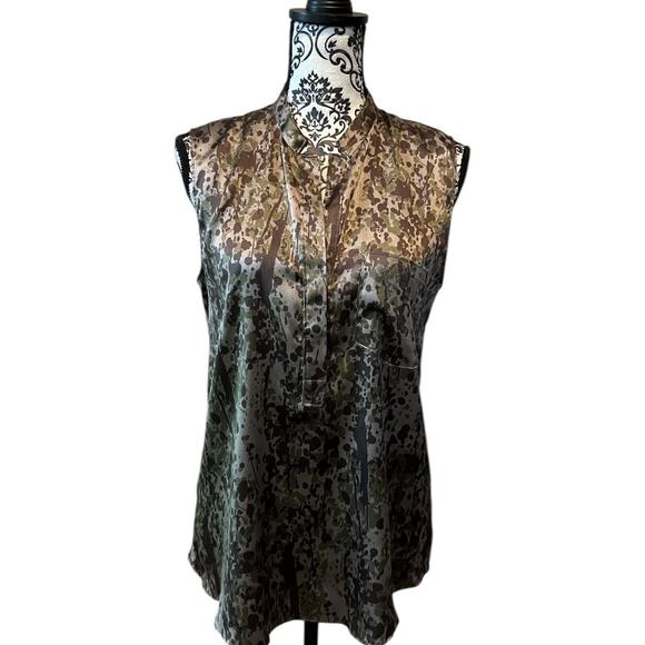 Theory NWT Sleeveless Sinaclaire Silk Blouse size M - Picture 1 of 11
